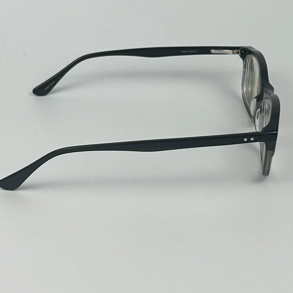 Robert Mitchel RM 8001 Mens Eyeglasses Frame Black Fade Full Rim 54-18-145 mm